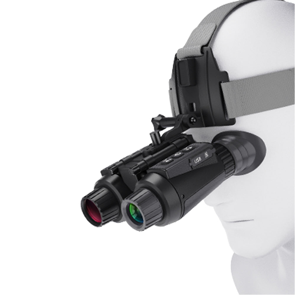BesTacticalGear 3D Glasses-Free 4K HD Digital Helmet-Mounted IR Night Vision Binocular